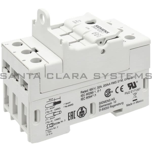 Siemens 3NW7 033-1  Fuse Holder | 3NW7033-1 Product Image