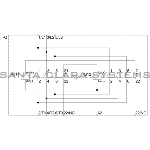 Siemens 3RA2315-8XB30-1BB4 Reversing Contactor Product Image