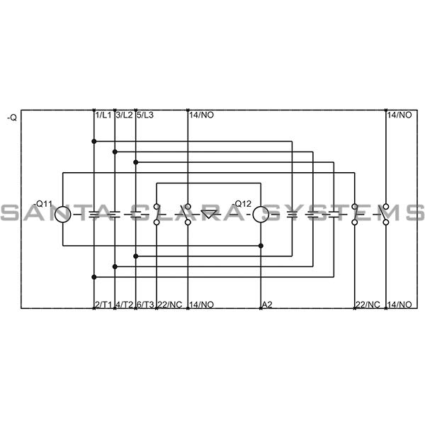 Siemens 3RA2327-8XB30-1BB4 Reversing Contactor Product Image