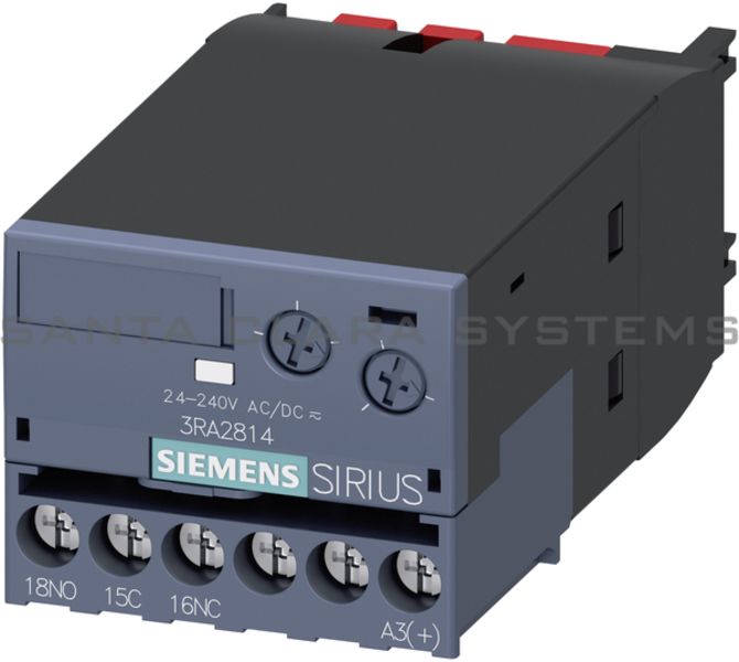 Siemens 3RA2814-1AW10 Auxiliary Contact | Time Delay | Sirius | 3RA2814-1AW10 Product Image