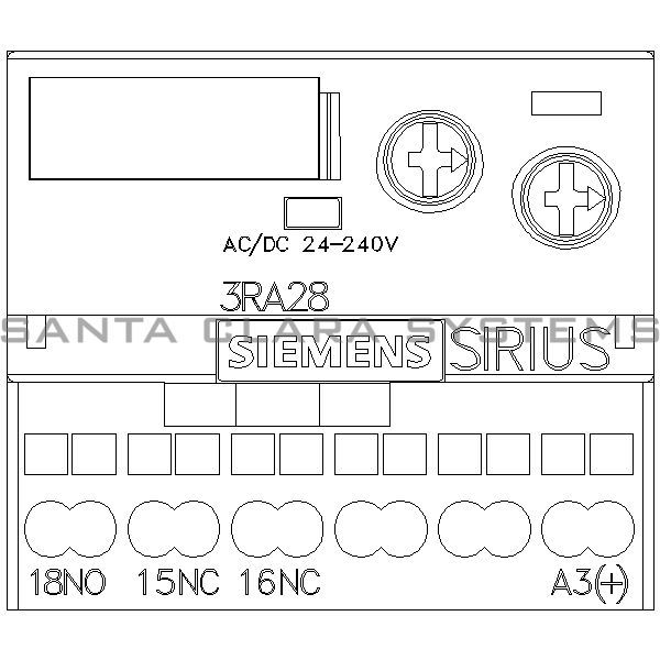 Siemens 3RA2 814-2AW10  Auxiliary Contact | Time Delay | Sirius | 3RA2814-2AW10 Product Image