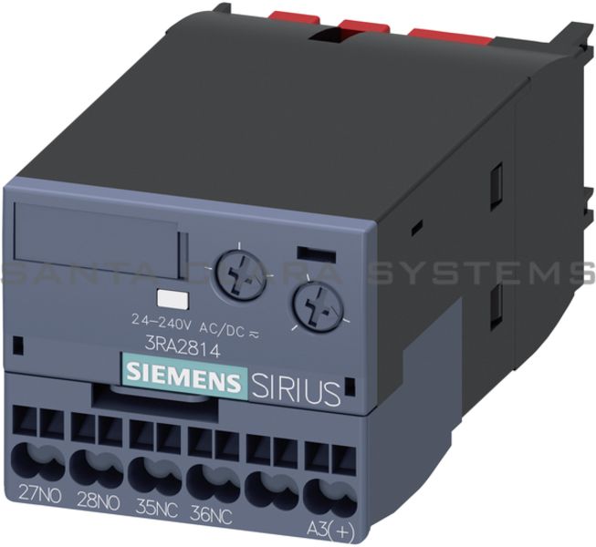 Siemens 3RA2814-2FW10 Auxiliary Contact | Time Delay | Sirius | 3RA2814-2FW10 Product Image