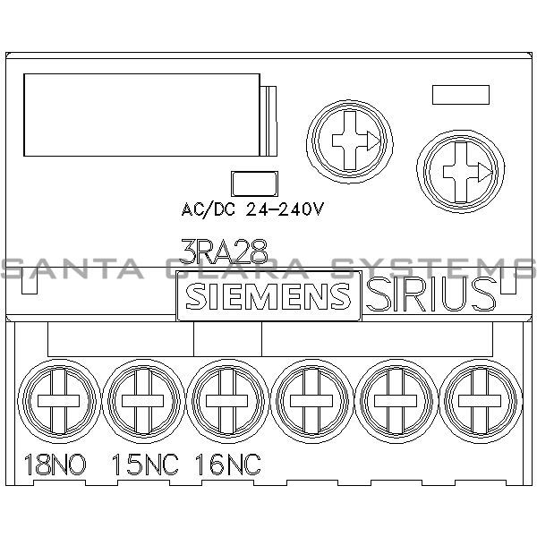 Siemens 3RA2815-1AW10 Auxiliary Contact | Time Delay | Sirius | 3RA2815-1AW10 Product Image