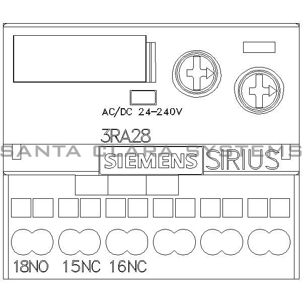 Siemens 3RA2815-2AW10 Auxiliary Contact | Time Delay | Sirius | 3RA2815-2AW10 Product Image