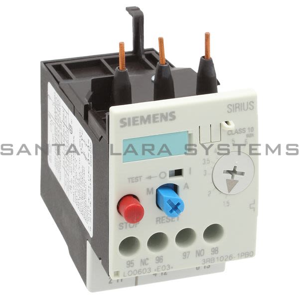 Siemens 3RB1026-1PB0 Overload Relay | 3RB1026-1PB0 Product Image