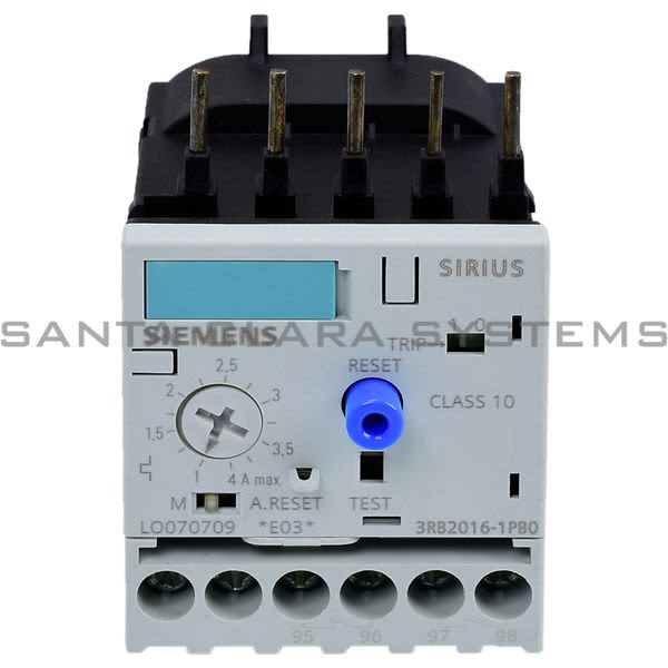 Siemens 3RB2016-1PB0 Overload Relay Product Image