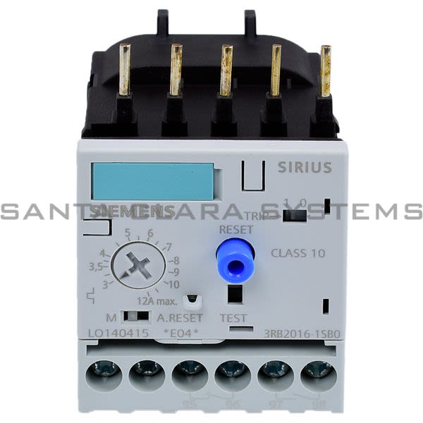Siemens 3RB2016-1SB0 Overload Relay | 3RB2016-1SB0 Product Image