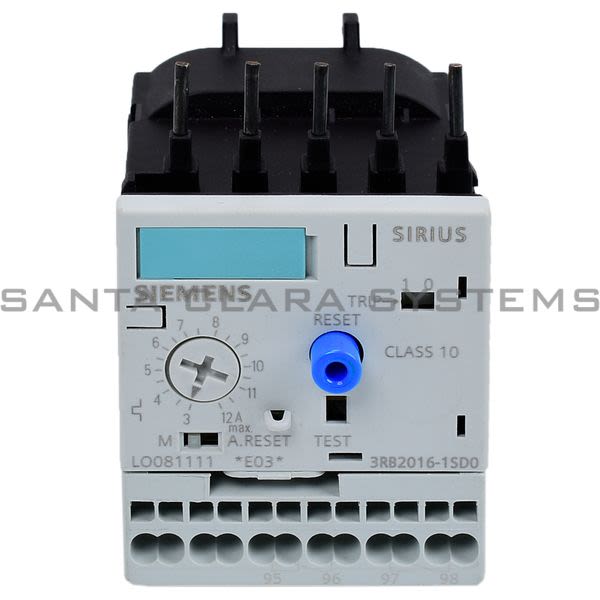 Siemens 3RB2016-1SD0 Overload Relay | 3RB2016-1SD0 Product Image