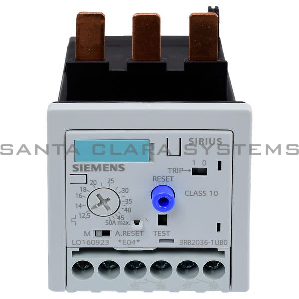 Siemens 3RB2036-1UB0 Overload Relay | 3RB2036-1UB0 Product Image
