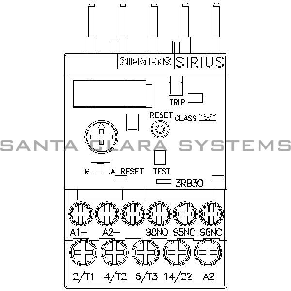 Siemens 3RB3016-2RB0 Overload Relay Product Image