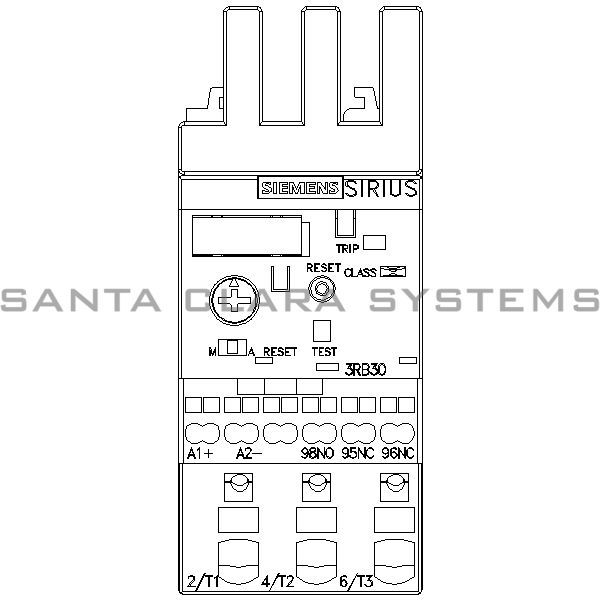 Siemens 3RB3 026-1RE0  Overload Relay Product Image