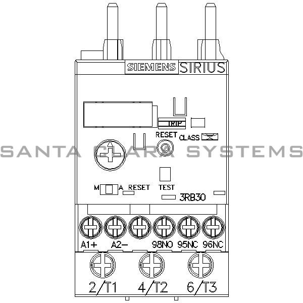 Siemens 3RB3026-2RB0 Overload Relay Product Image