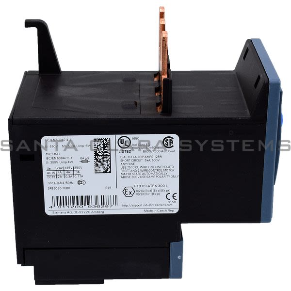 Siemens 3RB3036-1UB0 Overload Relay | SIRIUS | 3RB30361UB0 Product Image