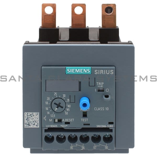Siemens 3RB3046-1UB0 Overload Relay | 3RB3046-1UB0 Product Image