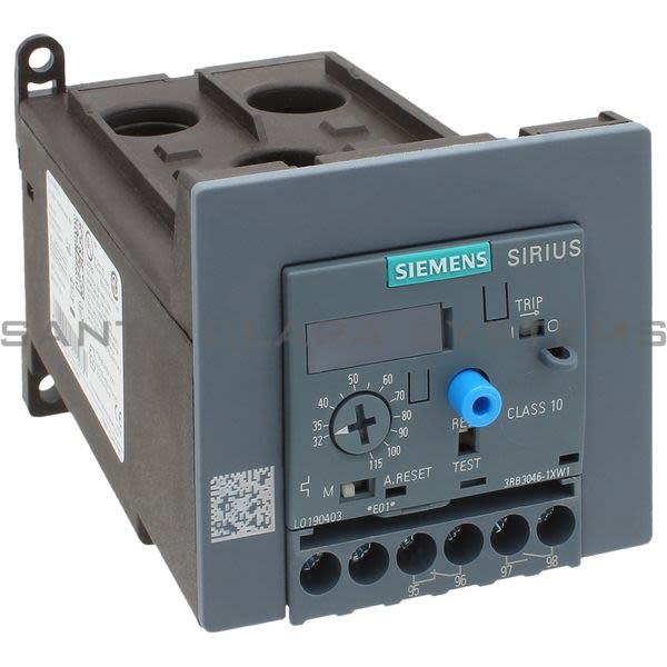 Siemens 3RB3046-1XW1 Overload Relay | 3RB3046-1XW1 Product Image