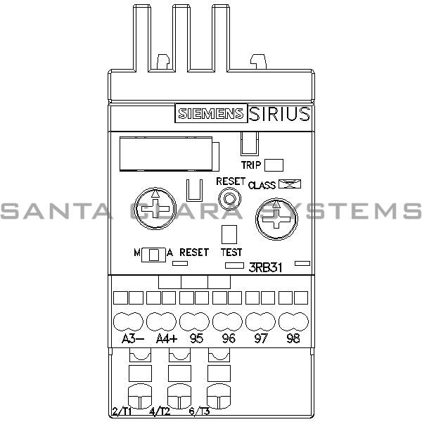 Siemens 3RB3113-4RE0 Overload Relay Product Image