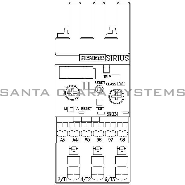 Siemens 3RB3 123-4RE0  Overload Relay Product Image