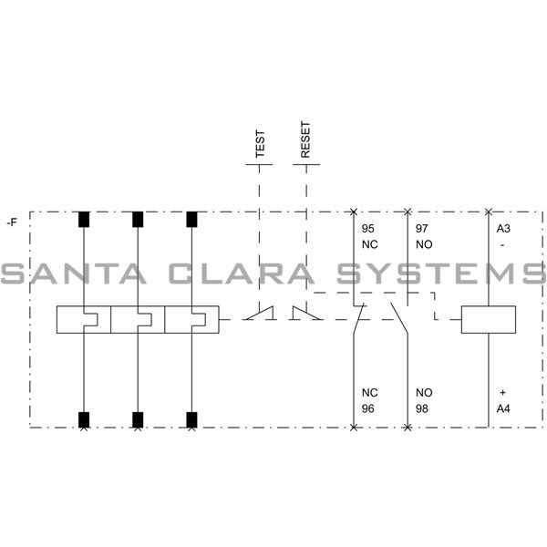 Siemens 3RB3133-4UW1 Overload Relay Product Image