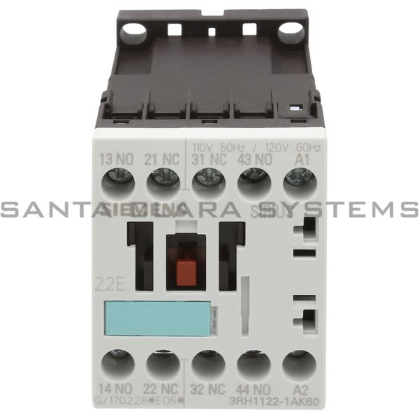 Siemens 3RH1122-1AK60 Control Relay Product Image