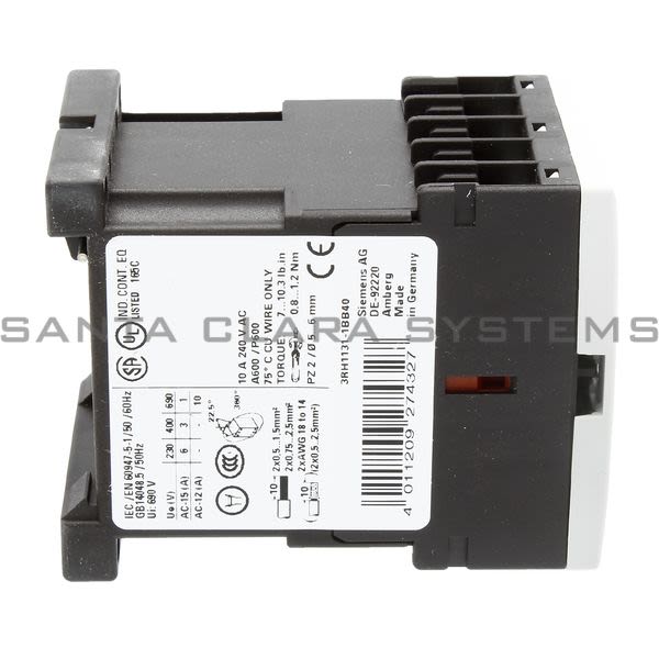 Siemens 3RH1131-1BB40 Control Relay Product Image