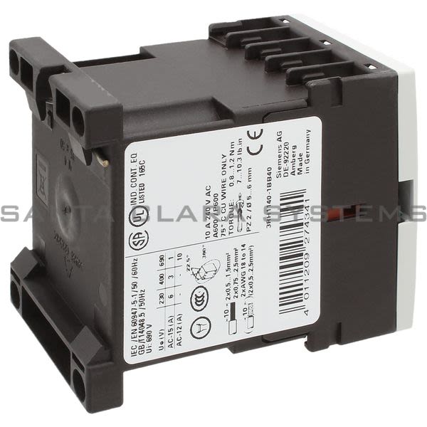 Siemens 3RH1140-1BB40 Control Relay Product Image