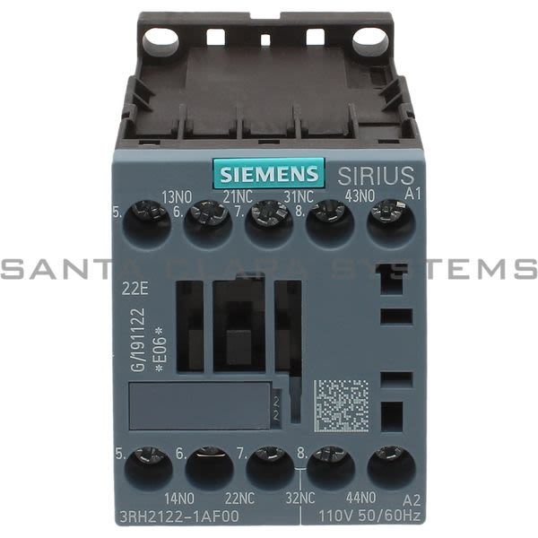 Siemens 3RH2122-1AF00 Control Relay | Sirius | 3RH2122-1AF00 Product Image