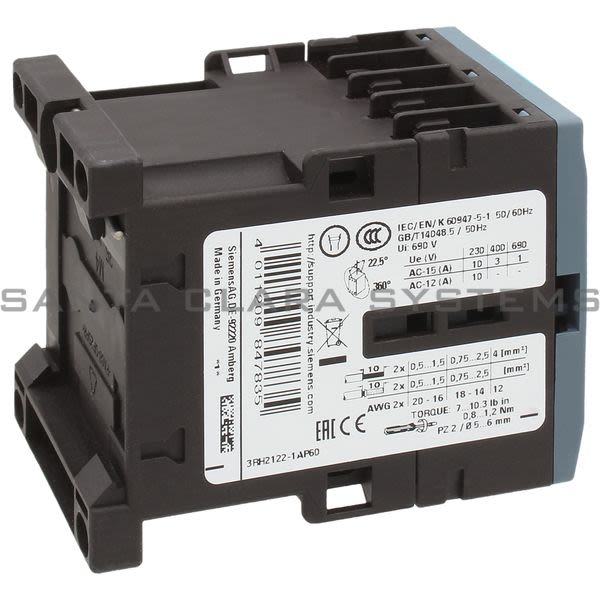 Siemens 3RH2 122-1AP60  Control Relay | Sirius | 3RH2122-1AP60 Product Image