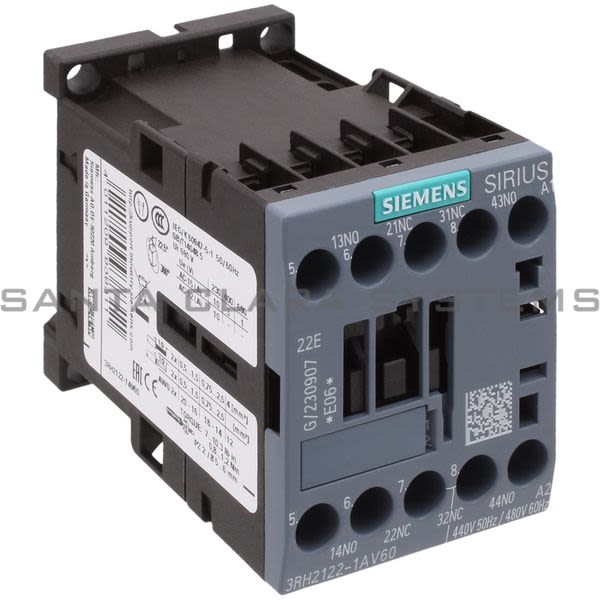 Siemens 3RH2122-1AV60 Control Relay | 3RH2122-1AV60 Product Image
