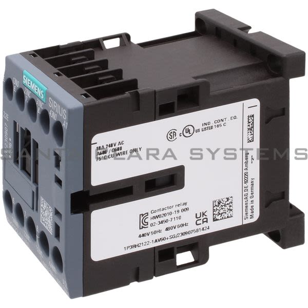 Siemens 3RH2122-1AV60 Control Relay | 3RH2122-1AV60 Product Image
