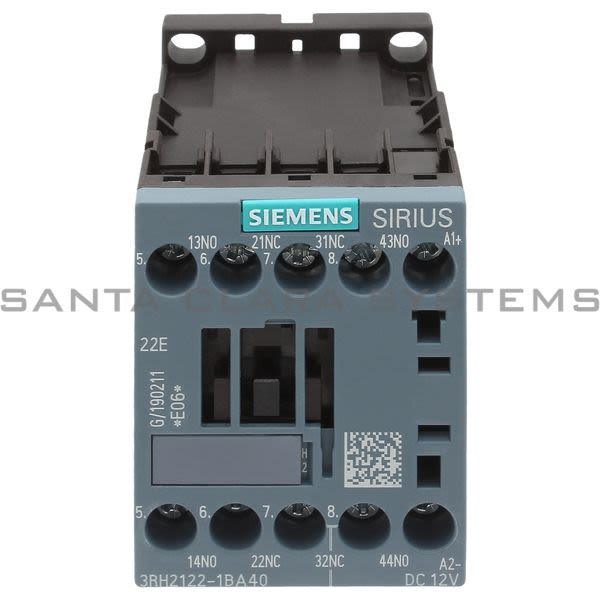 Siemens 3RH2122-1BA40 Control Relay | Sirius | 3RH2122-1BA40 Product Image