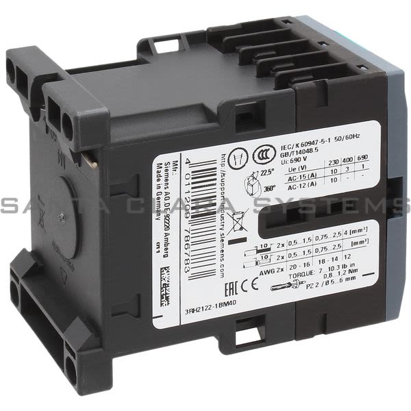 Siemens 3RH2 122-1BM40  Control Relay | 3RH2122-1BM40 Product Image