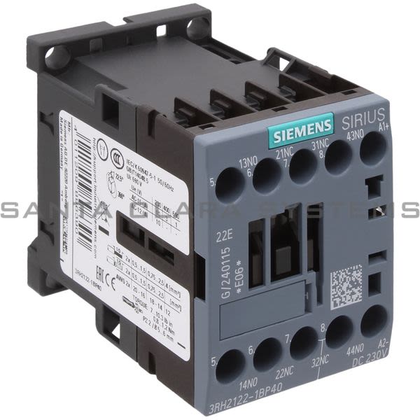 Siemens 3RH2122-1BP40 Control Relay | 3RH2122-1BP40 Product Image