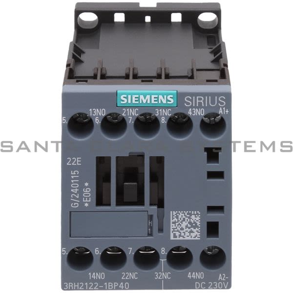 Siemens 3RH2122-1BP40 Control Relay | 3RH2122-1BP40 Product Image