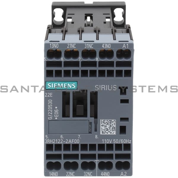 Siemens 3RH2122-2AF00 Control Relay | 3RH2122-2AF00 Product Image