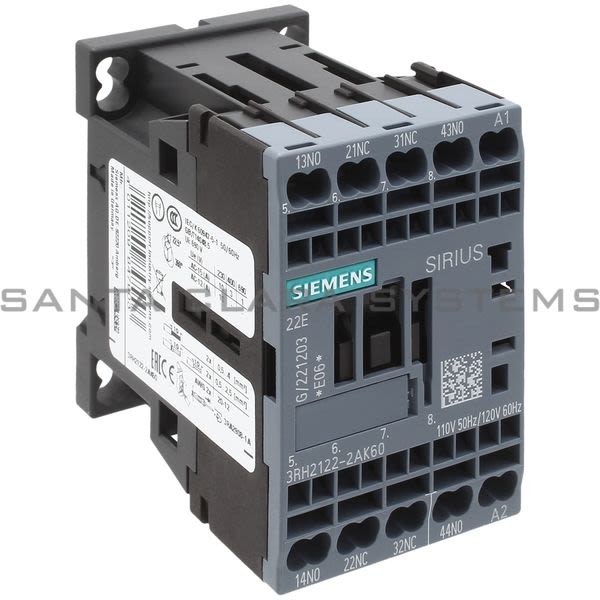 Siemens 3RH2122-2AK60 Control Relay | 3RH2122-2AK60 Product Image