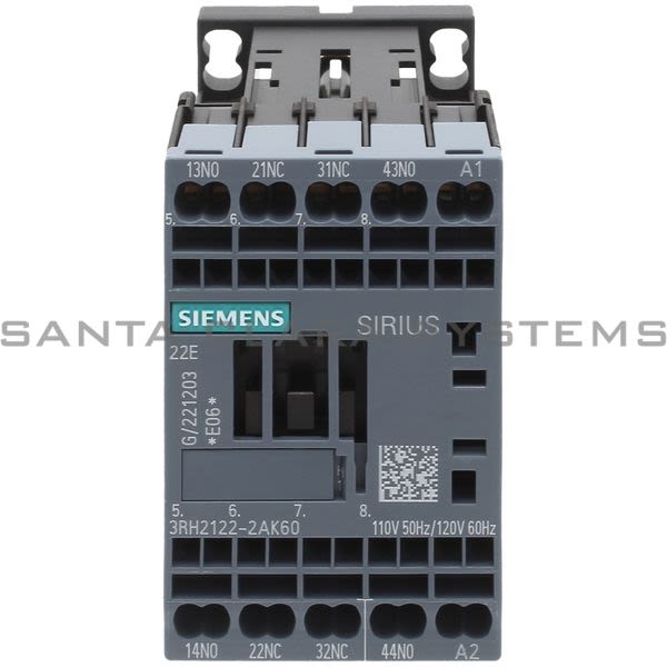 Siemens 3RH2122-2AK60 Control Relay | 3RH2122-2AK60 Product Image