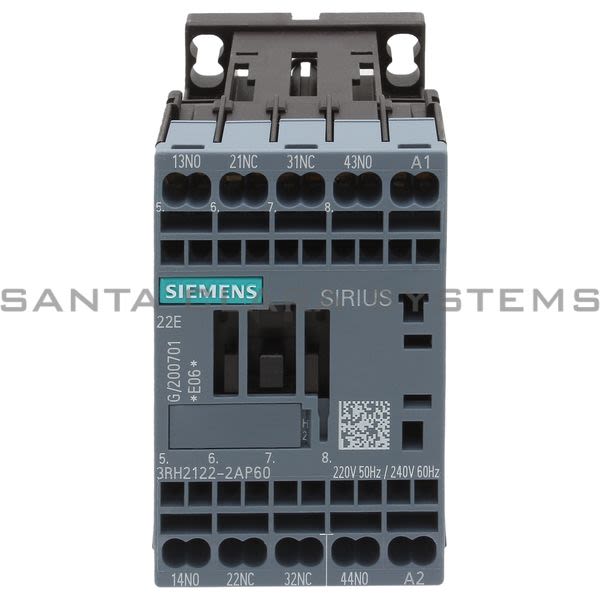 Siemens 3RH2122-2AP60 Control Relay | 3RH2122-2AP60 Product Image