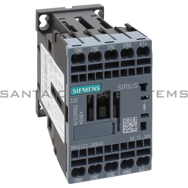 Siemens 3RH2 122-2KB40  Control Relay | 3RH2122-2KB40 Product Image