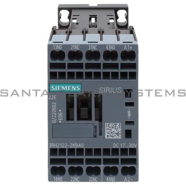Siemens 3RH2 122-2KB40  Control Relay | 3RH2122-2KB40 Product Image