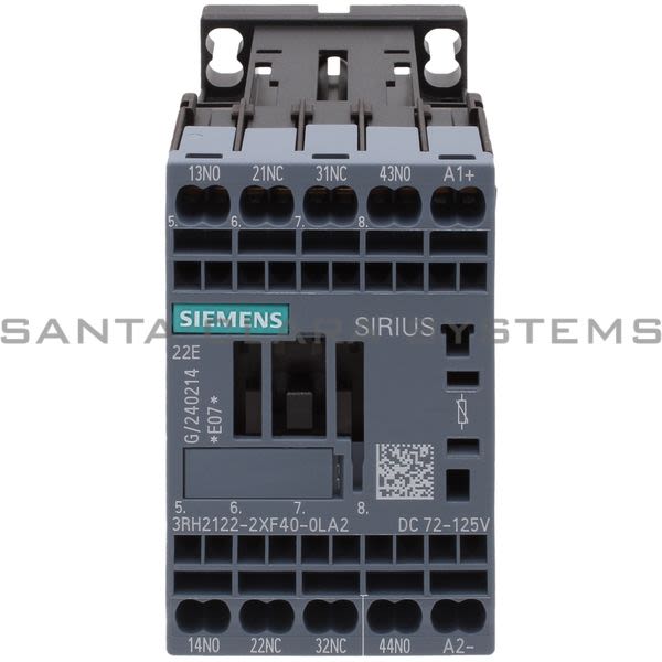 Siemens 3RH2122-2XF40-0LA2 Control Relay | 3RH2122-2XF40-0LA2 Product Image