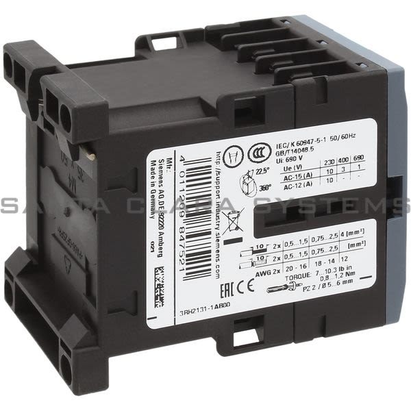 Siemens 3RH2131-1AB00 Control Relay | 3RH2131-1AB00 Product Image