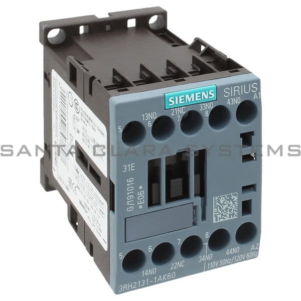 Siemens 3RH2131-1AK60 Control Relay | Sirius | 3RH2131-1AK60 Product Image