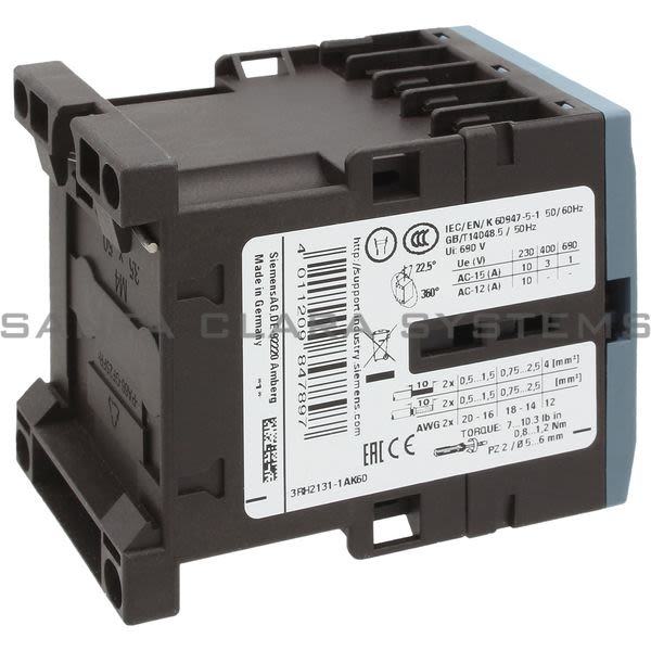 Siemens 3RH2131-1AK60 Control Relay | Sirius | 3RH2131-1AK60 Product Image