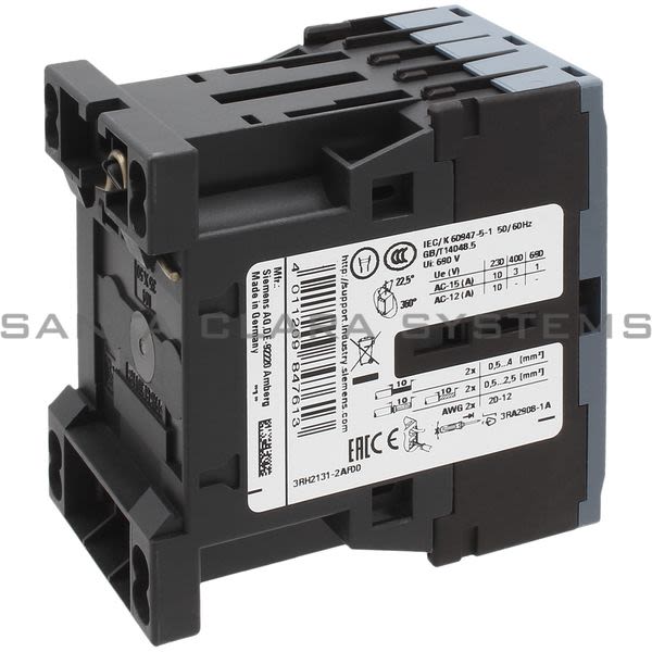 Siemens 3RH2131-2AF00 Control Relay | 3RH2131-2AF00 Product Image