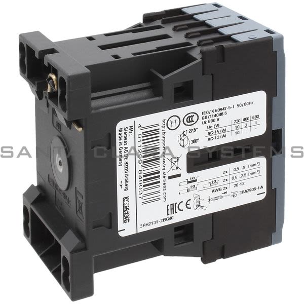 Siemens 3RH2131-2BG40 Control Relay | 3RH2131-2BG40 Product Image