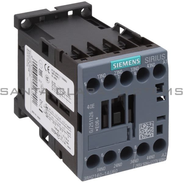 Siemens 3RH2140-1AU60 Control Relay | 3RH2140-1AU60 Product Image