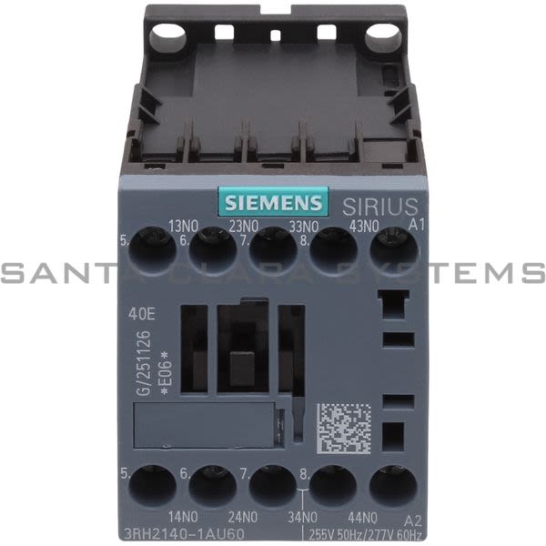 Siemens 3RH2140-1AU60 Control Relay | 3RH2140-1AU60 Product Image