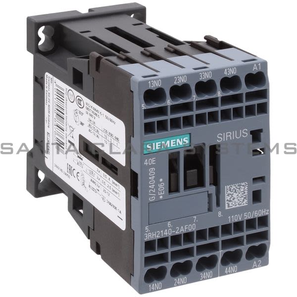 Siemens 3RH2 140-2AF00  Control Relay | 3RH2140-2AF00 Product Image