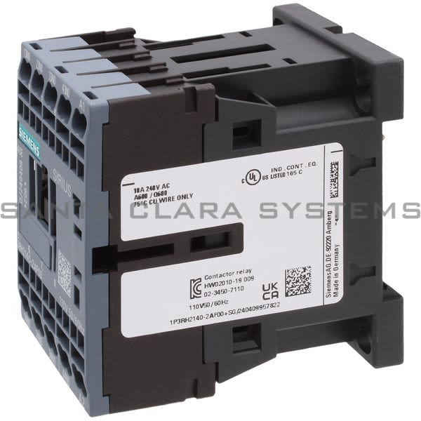 Siemens 3RH2 140-2AF00  Control Relay | 3RH2140-2AF00 Product Image