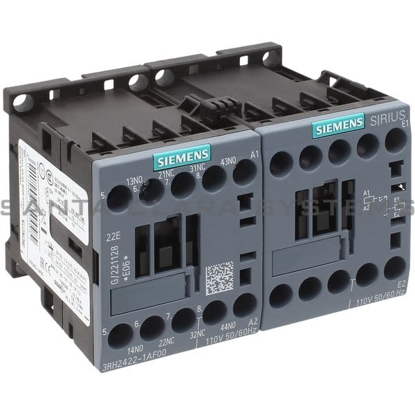 Siemens 3RH2422-1AF00 Control Relay | 3RH2422-1AF00 Product Image